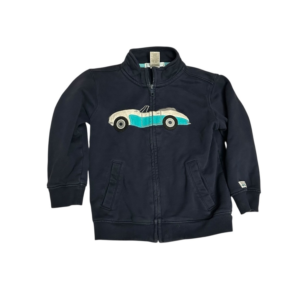 Janie and Jack Navy Sweatshirt with Car Design